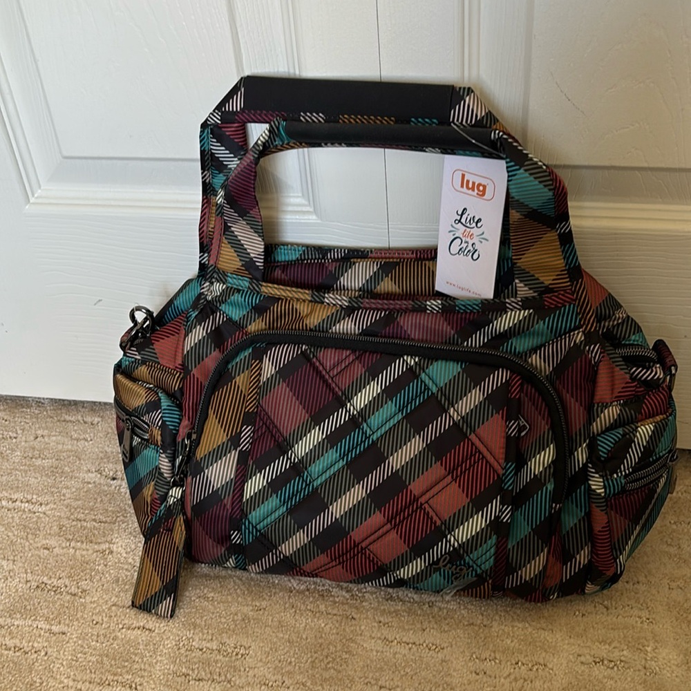 NWT Rumble in Playful Plaid Autumn by Lug